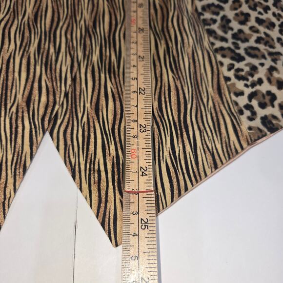 Vtg Carol Antone Collection Womens Medium Vest Animal Print Y2K Glam Maximalist - Picture 8 of 12